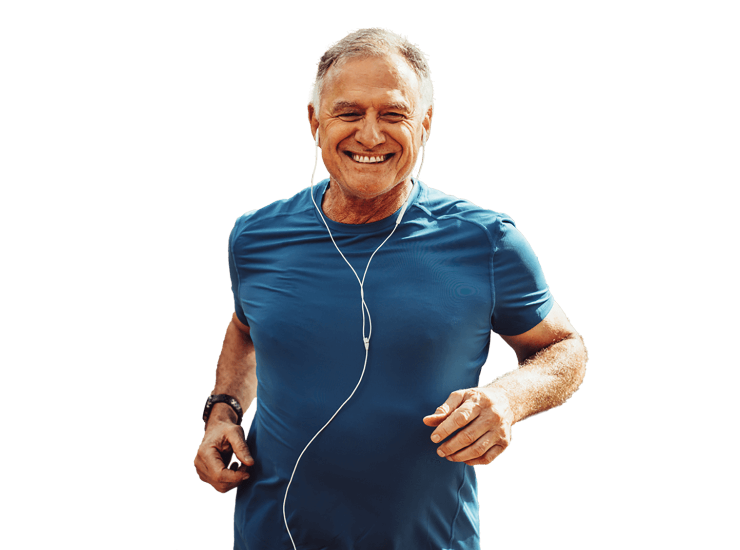 Man jogging with headphones