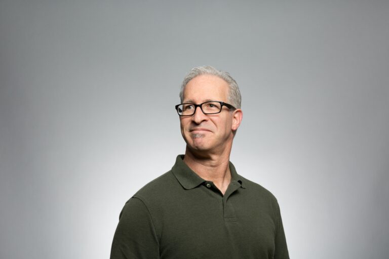 Older man with glasses